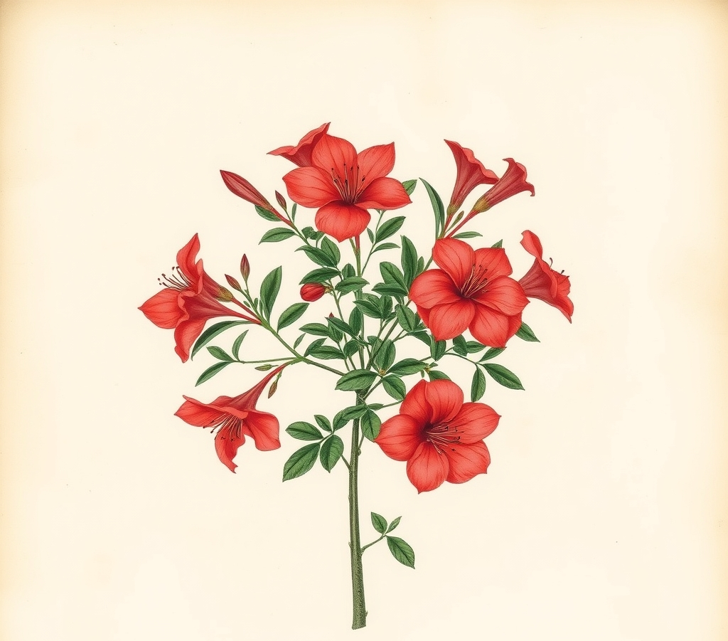 Azalea 'Geisha Red' Shrub
