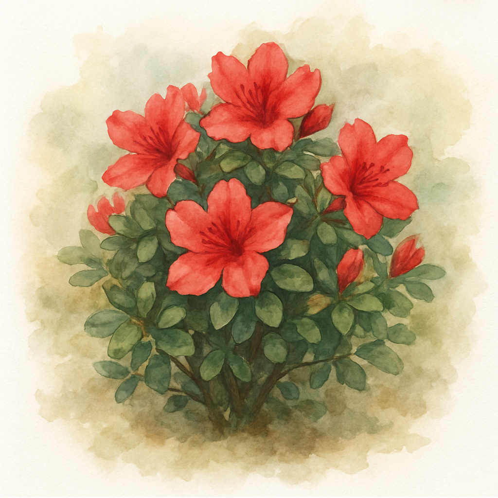 Azalea 'Geisha Red' Shrub