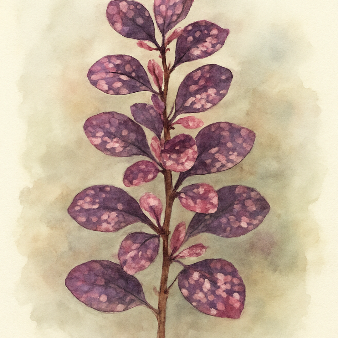 Berberis thunbergii 'Harlequin'