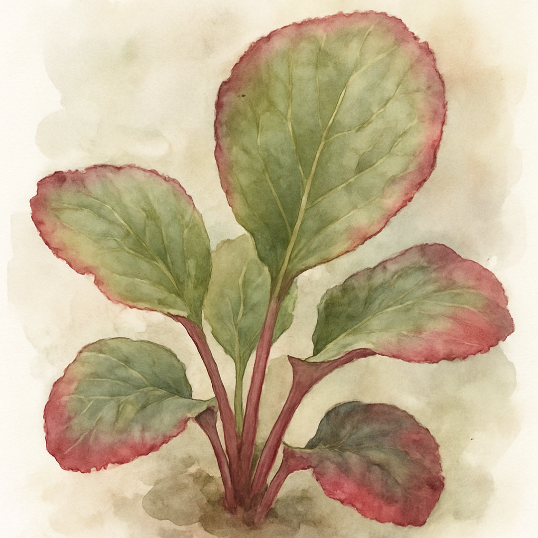 Bergenia purpurascens 'Irish Crimson'