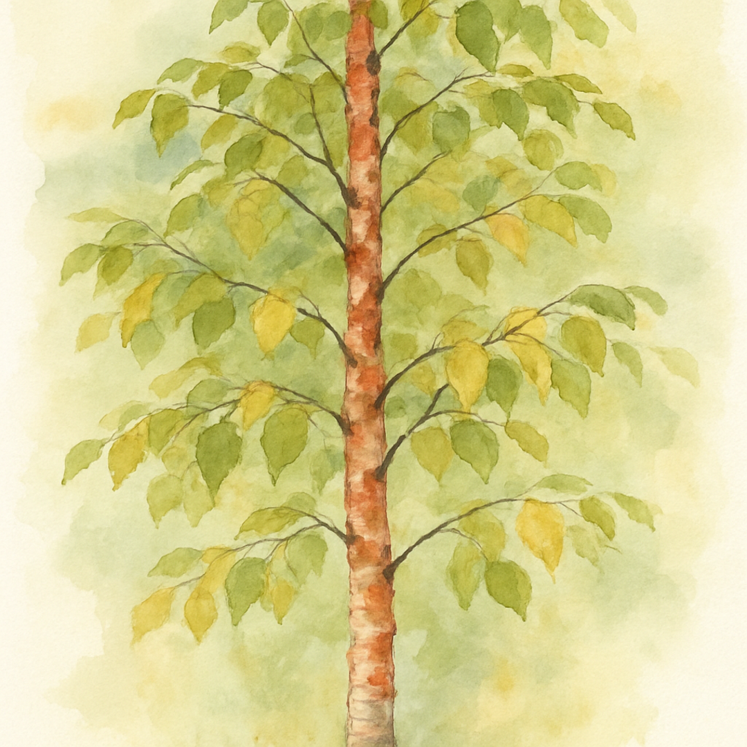 Betula albosinensis Chinese Garden