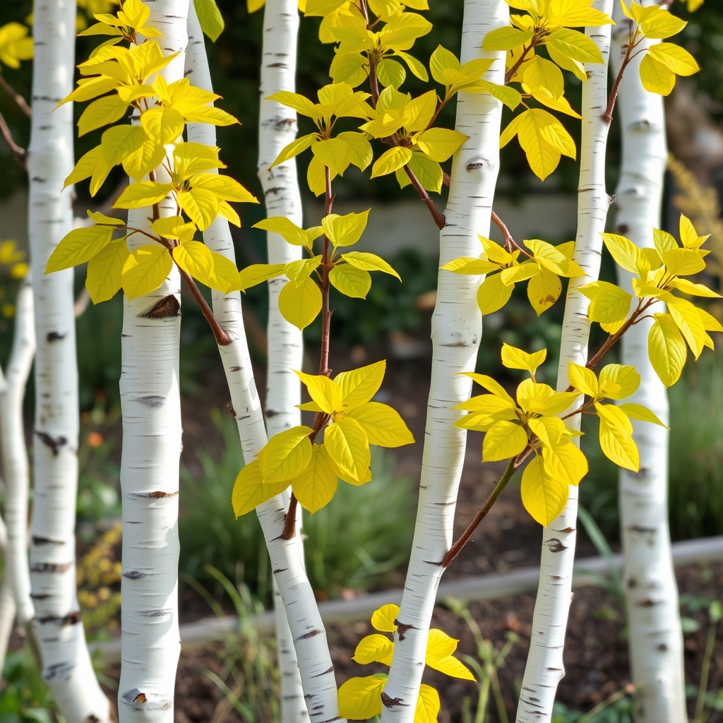 Betula Papyrifera Paper Birch Potted Garden Trees 6 8ft 180/