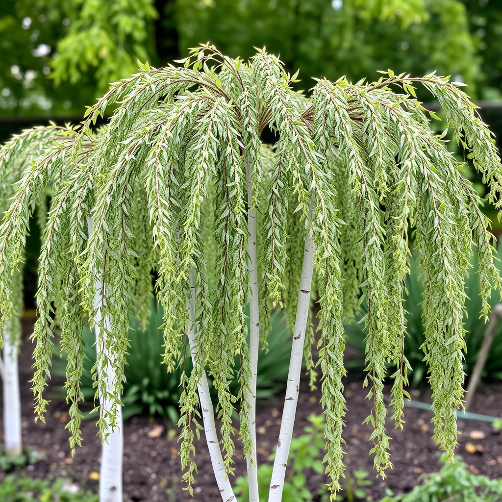 Betula Pendula Youngii Youngs Weeping Birch Potted Garden Trees 5 6.5ft 150/