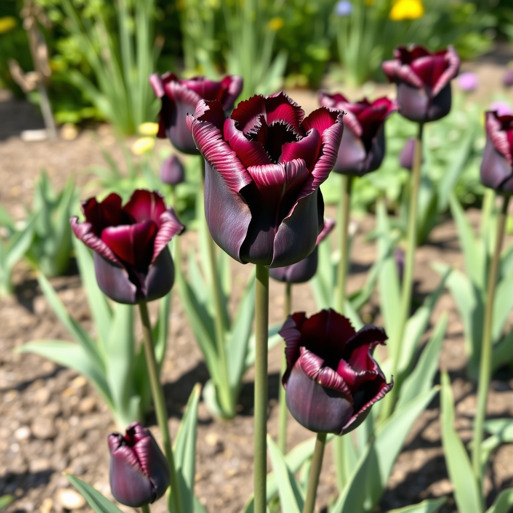 'Black Parrot' Tulip Bulbs, Parrot