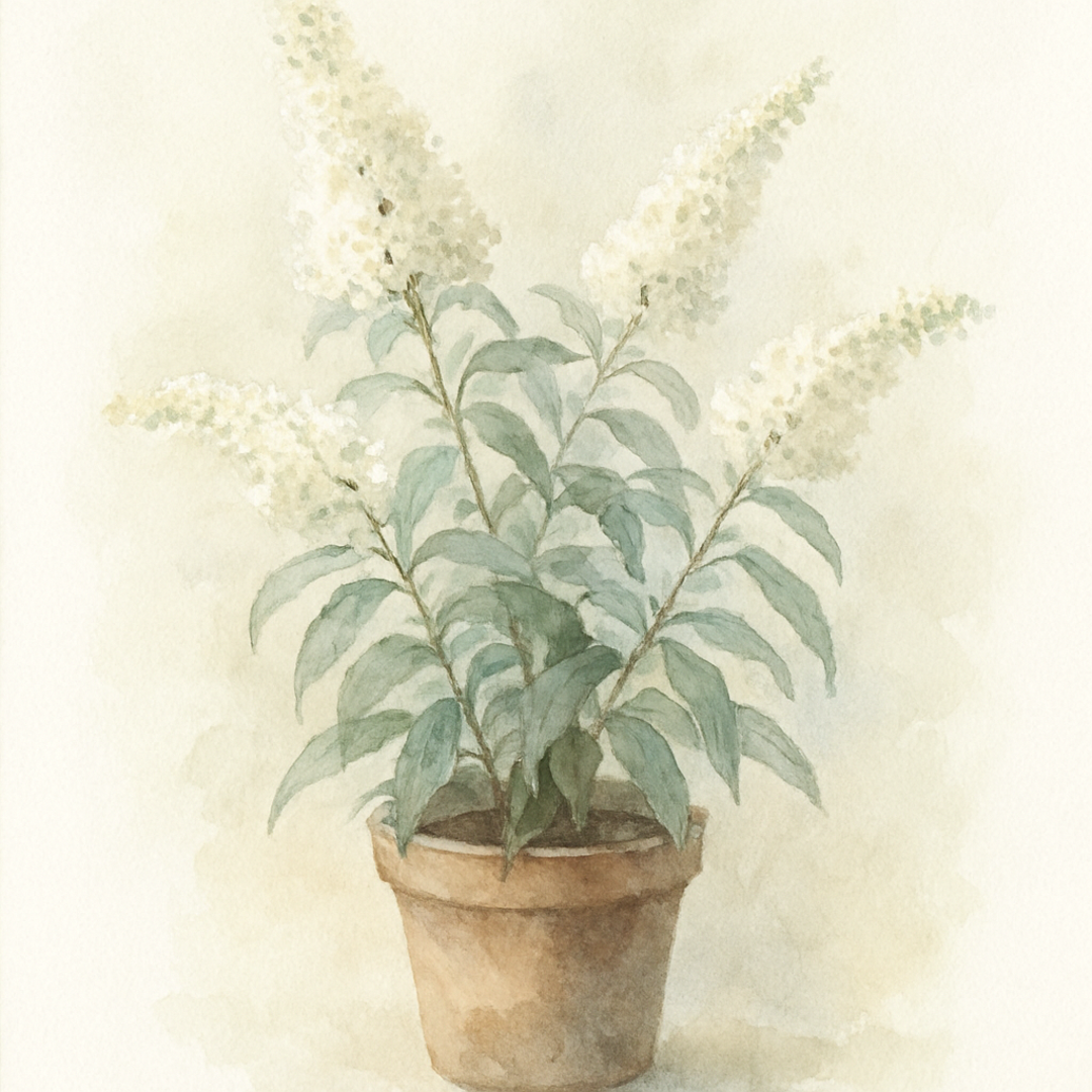 Buddleja Davidii White Profusion Potted Shrubs