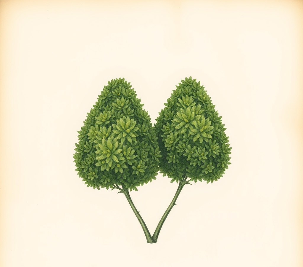 Pair of Buxus Pyramid