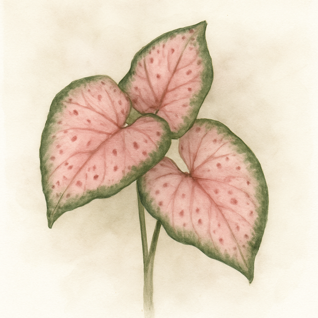 Caladium 'Pink Beauty'