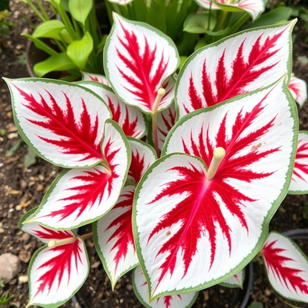 Caladium White Queen