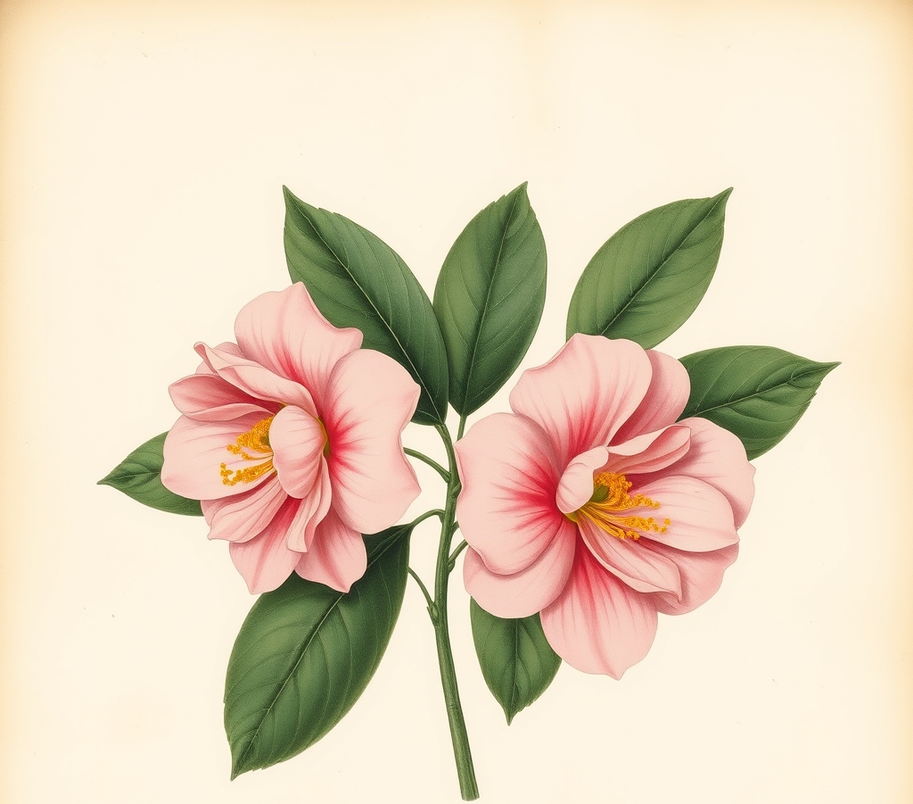 Camellia japonica 'April Rose'