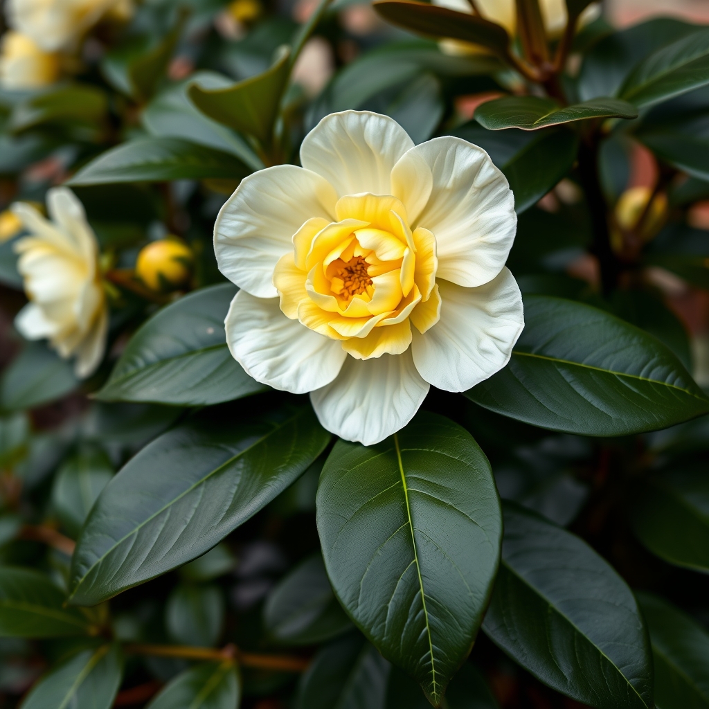 Camellia Brushfield's Yellow