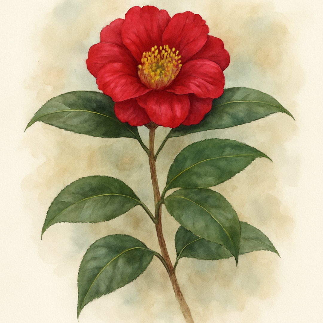 Camellia japonica 'Doctor King'