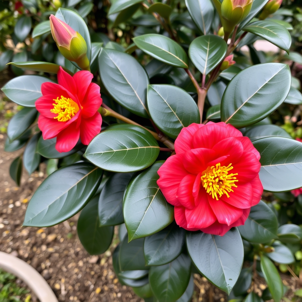 Camellia Japonica Dr King