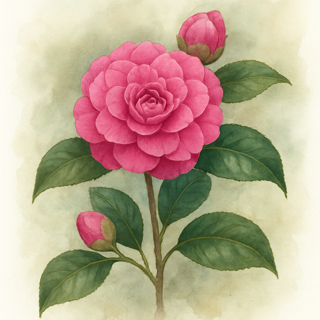 Camellia japonica 'Femme Fatale'