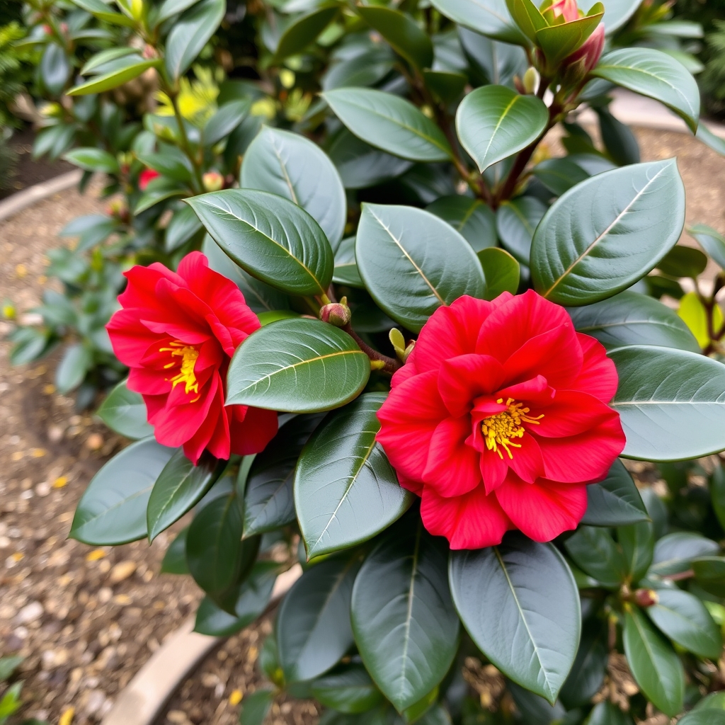 Camellia Lady Campbell Potted Camellias 12/20in 30/