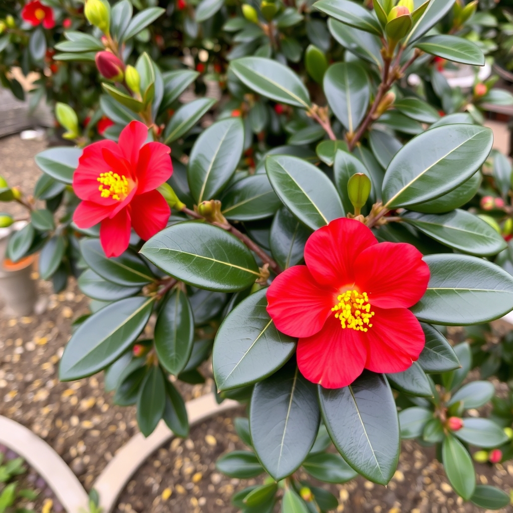 Camellia Crimson King