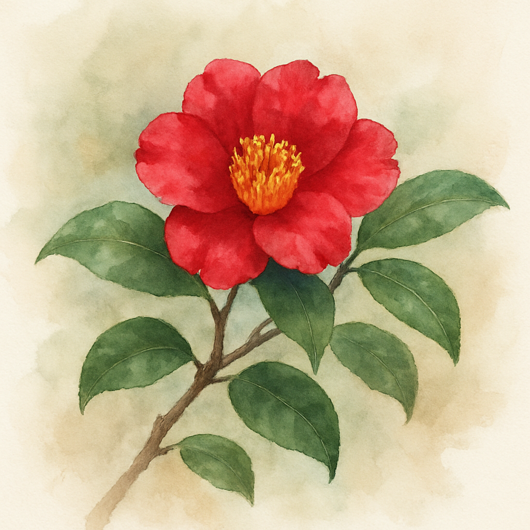 Camellia sasanqua 'Crimson King'
