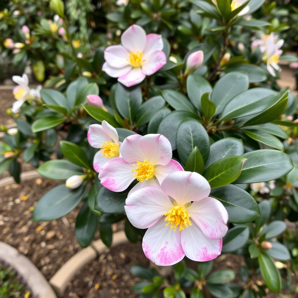 Camellia sasanqua Narumigata