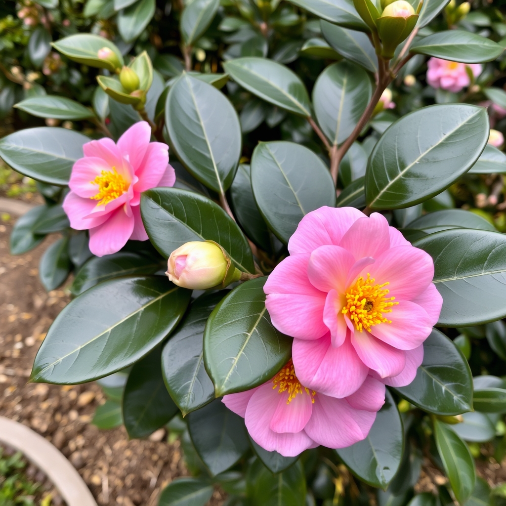 Camellia × williamsii Brigadoon