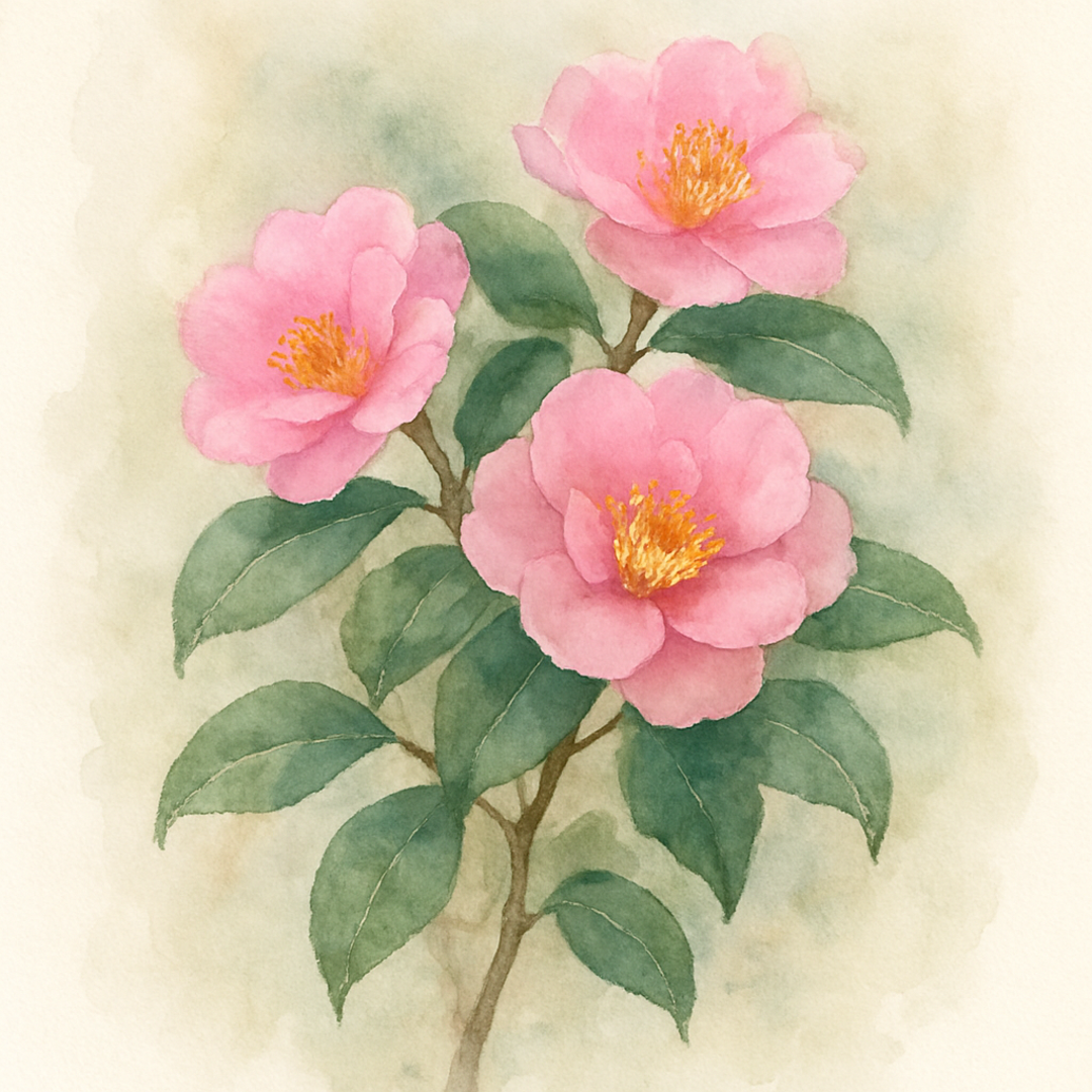 Camellia × williamsii Brigadoon