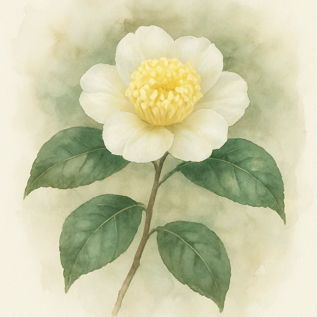 Camellia × williamsii Jury's Yellow