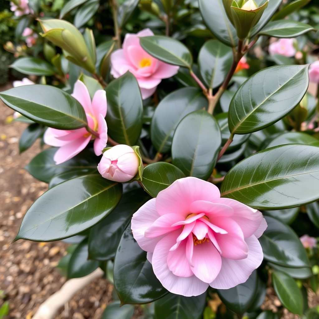 Camellia x williamsii 'E G Waterhouse'