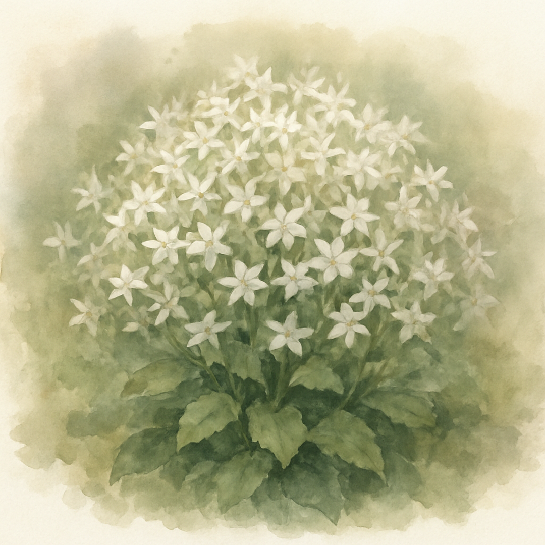 Campanula lactiflora 'White Pouffe'