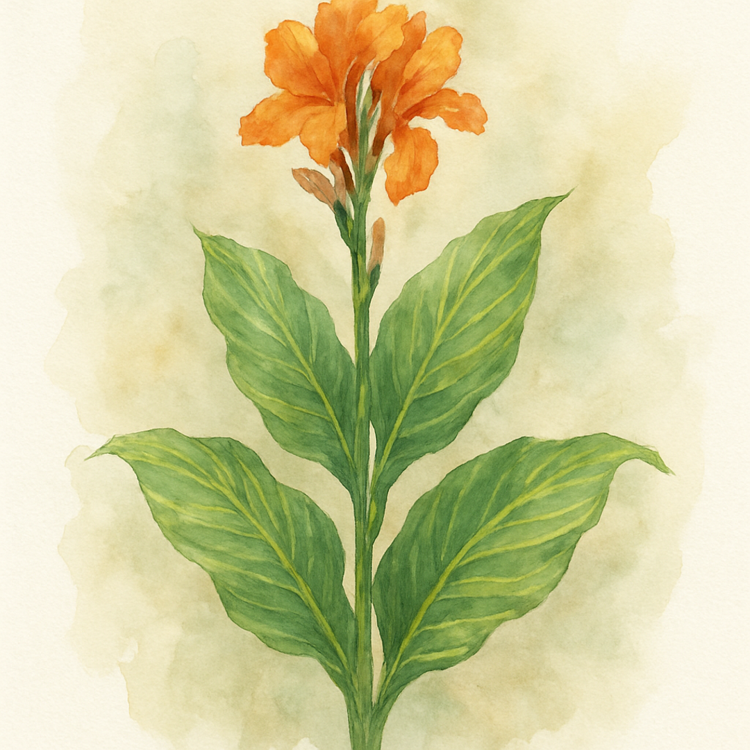 Canna 'Lily Pretoria Tropicanna Gold'
