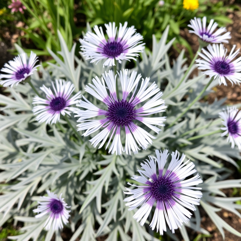 Centaurea montana Amethyst in Snow