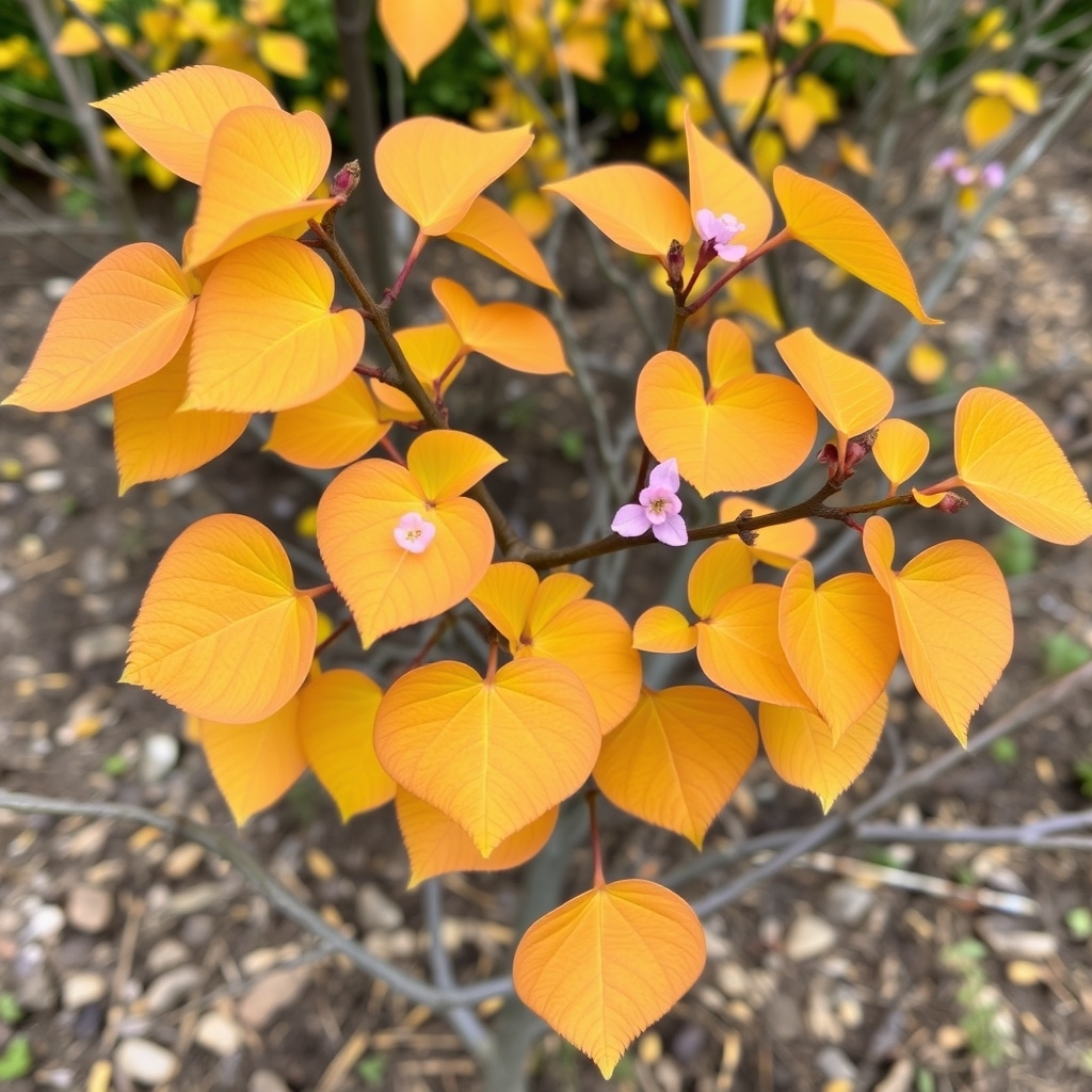 Cercis Canadensis ‘The Rising Sun’ (Eastern Redbud ‘The Rising Sun’) – Shrub
