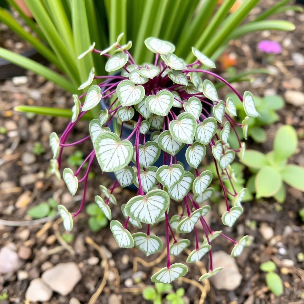 Ceropegia woodii Silver Glory
