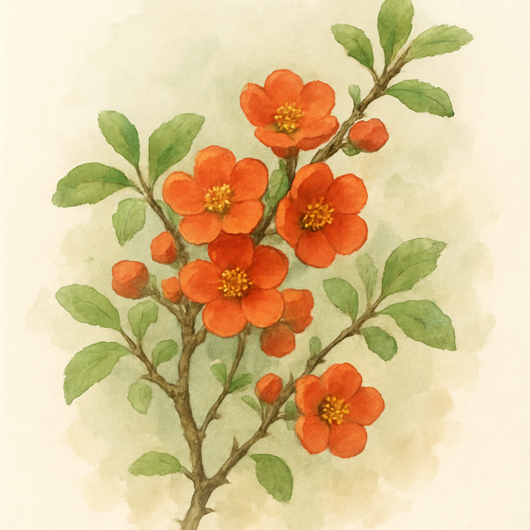 Chaenomeles japonica Japanese Quince