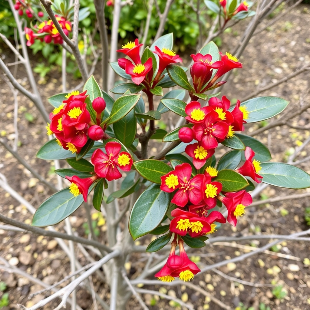 Chaenomeles speciosa Crimson and Gold