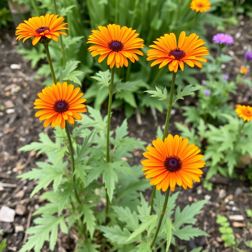 Chrysanthemum 'Dixter Orange'