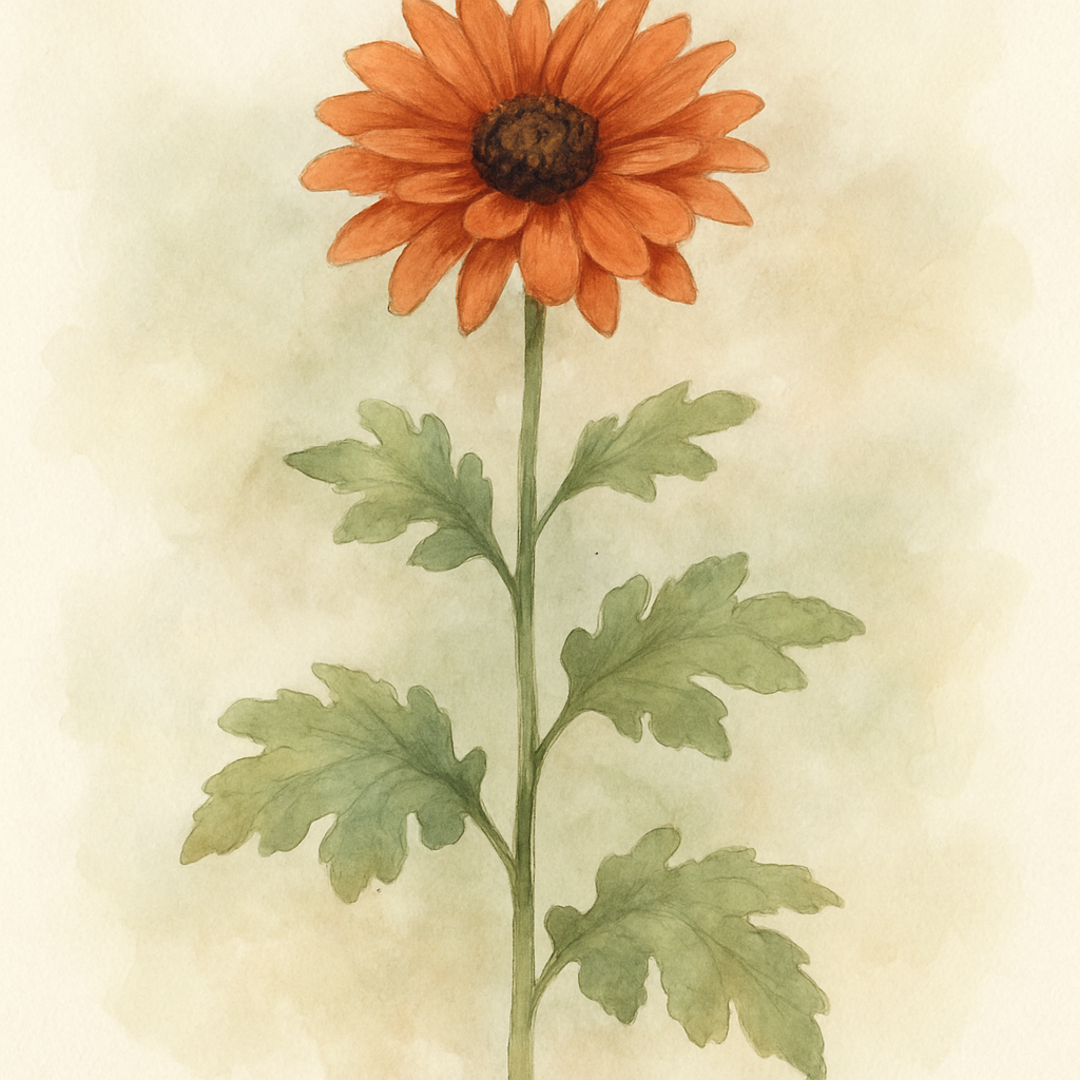 Chrysanthemum 'Dixter Orange'