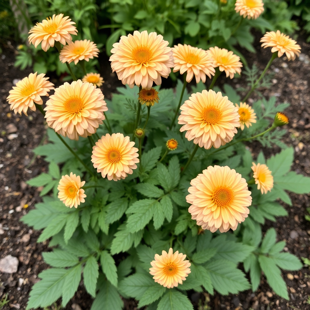 Chysanthemum Cottage Apricot