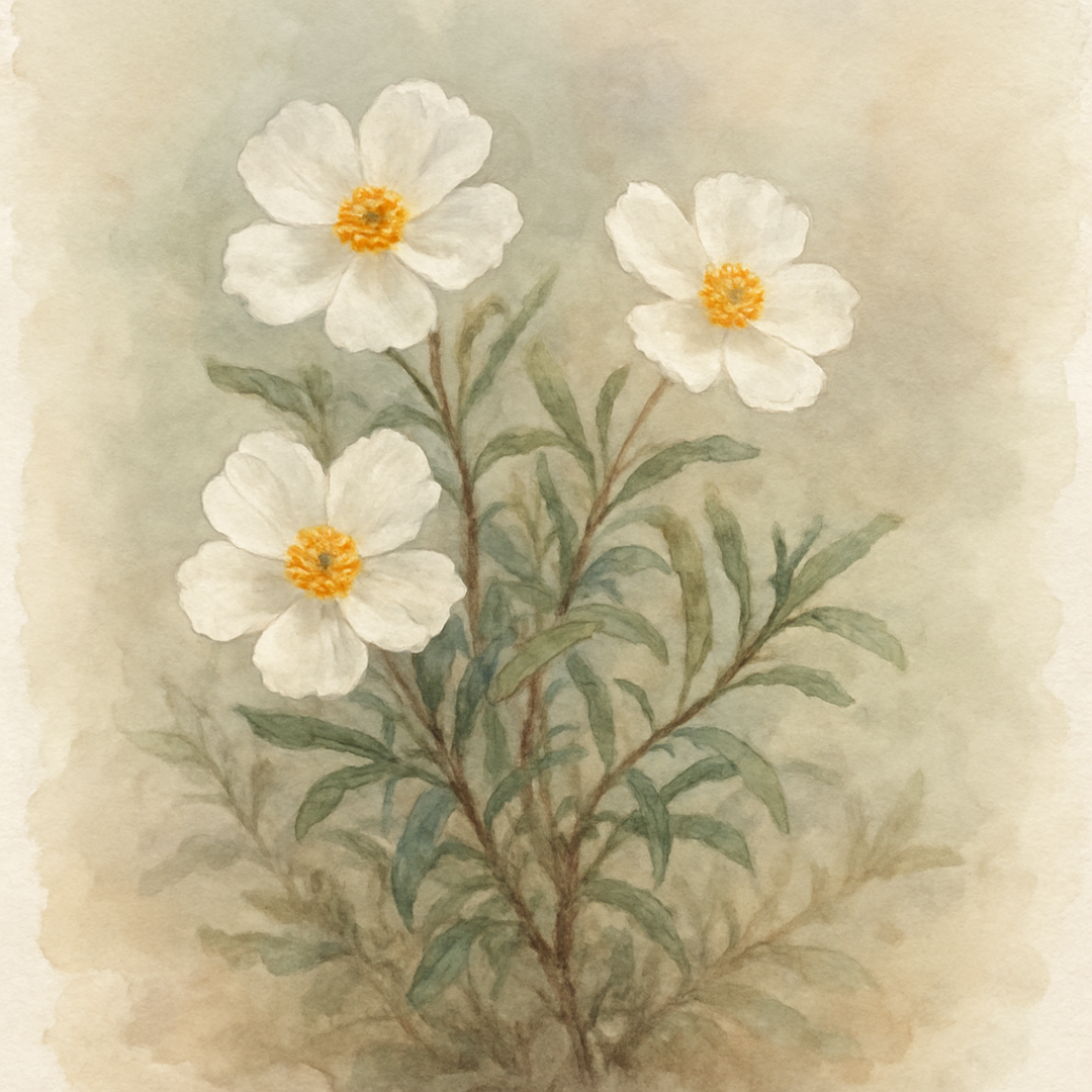 Cistus × corbariensis Rock Rose
