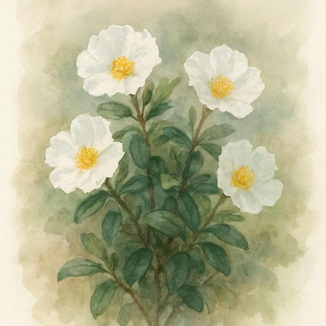Cistus × hybridus 'Alan Fradd' Rock Rose