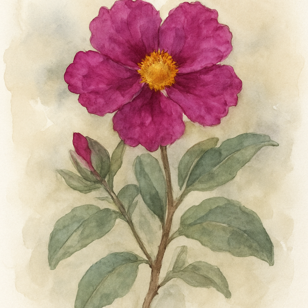 Cistus × purpureus Purple Rock Rose