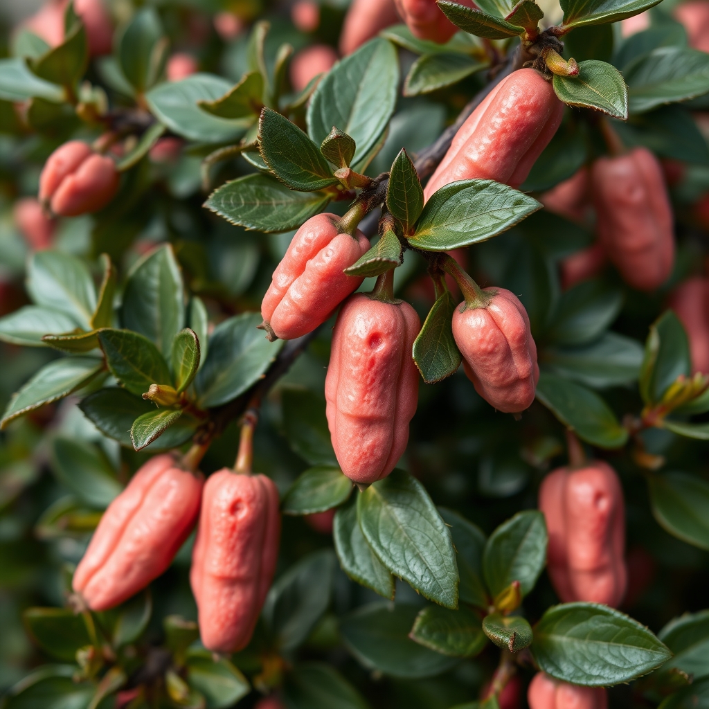 Citrus australasica var. microcitrus ‘Caviar Rose’