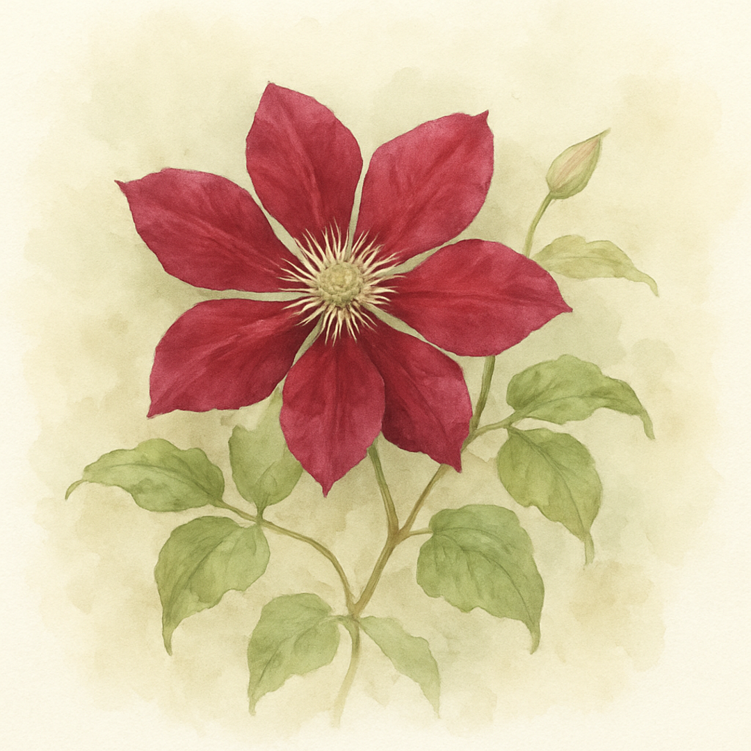 Clematis ‘Sir Edward Elgar’