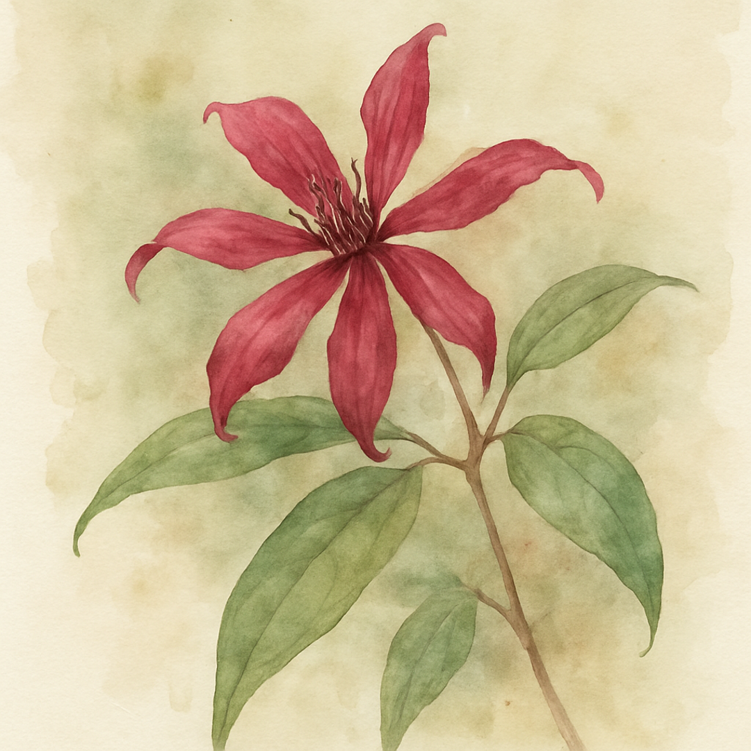 Clematis armandii 'Hendersonii Rubra'
