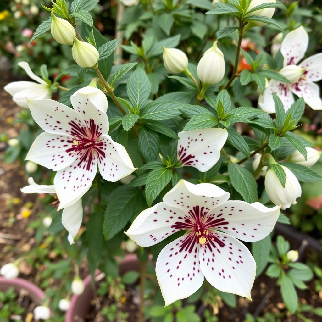 Clematis cirrhosa Freckles