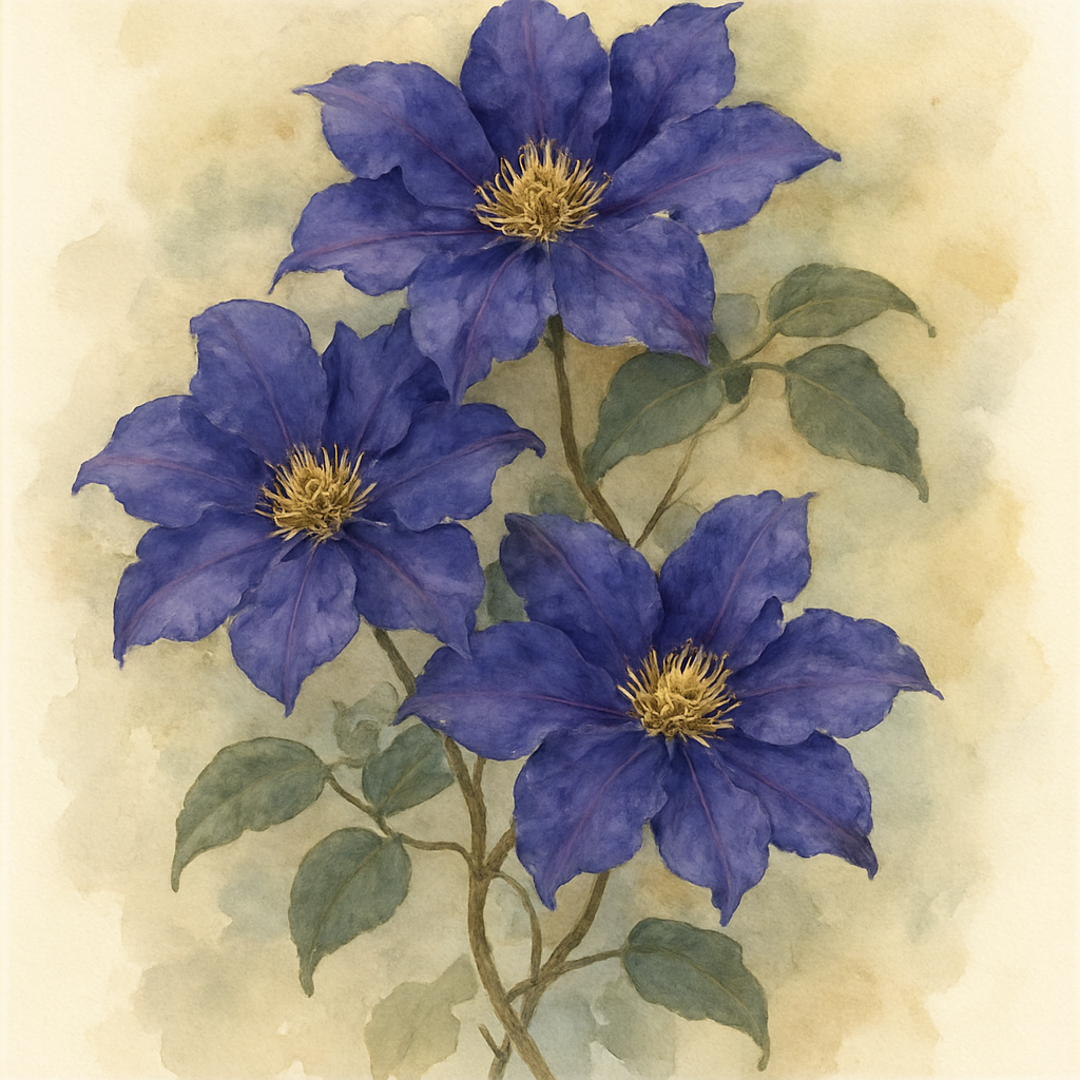 Clematis Daniel Deronda Climbing Plants