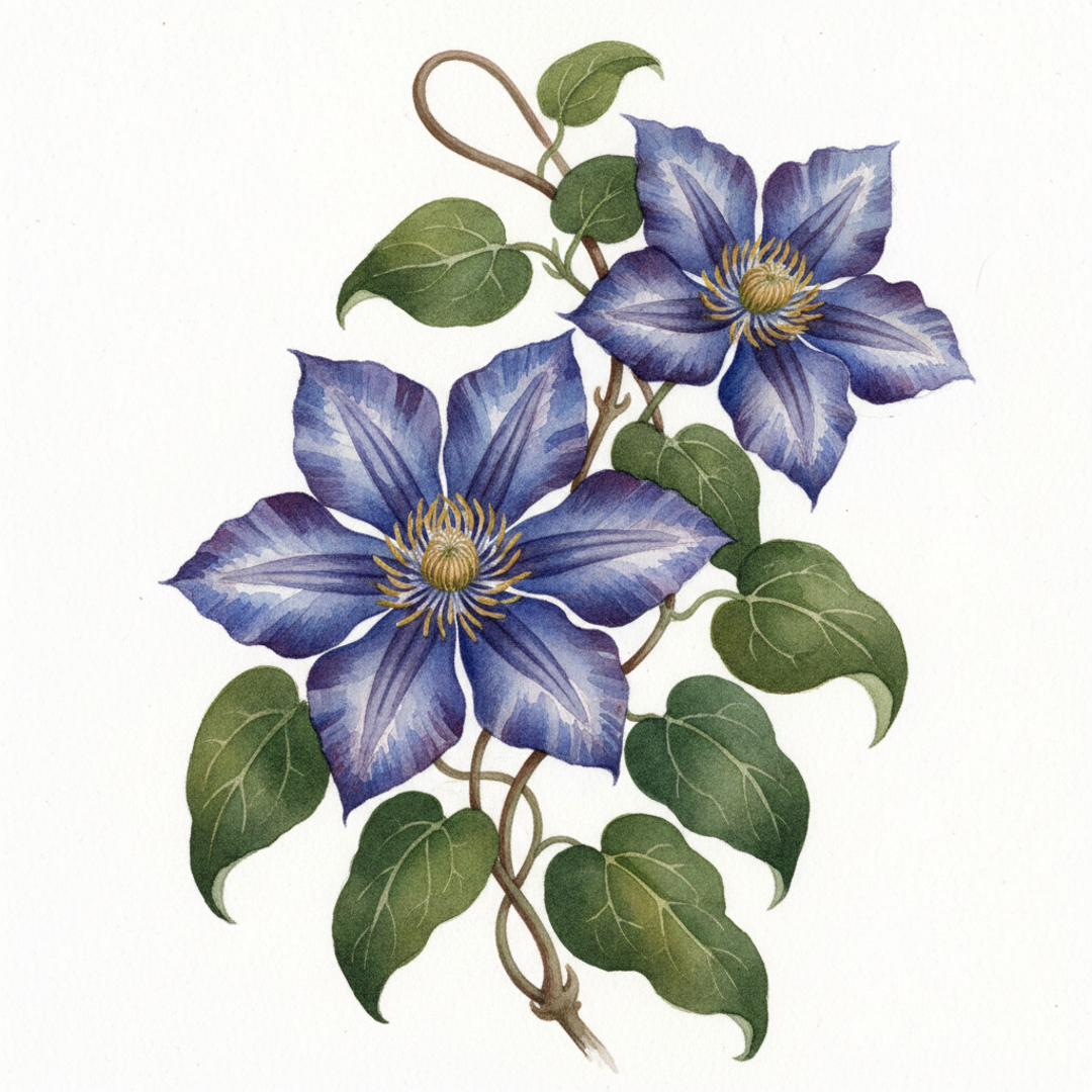 Clematis Daniel Deronda Climbing Plants