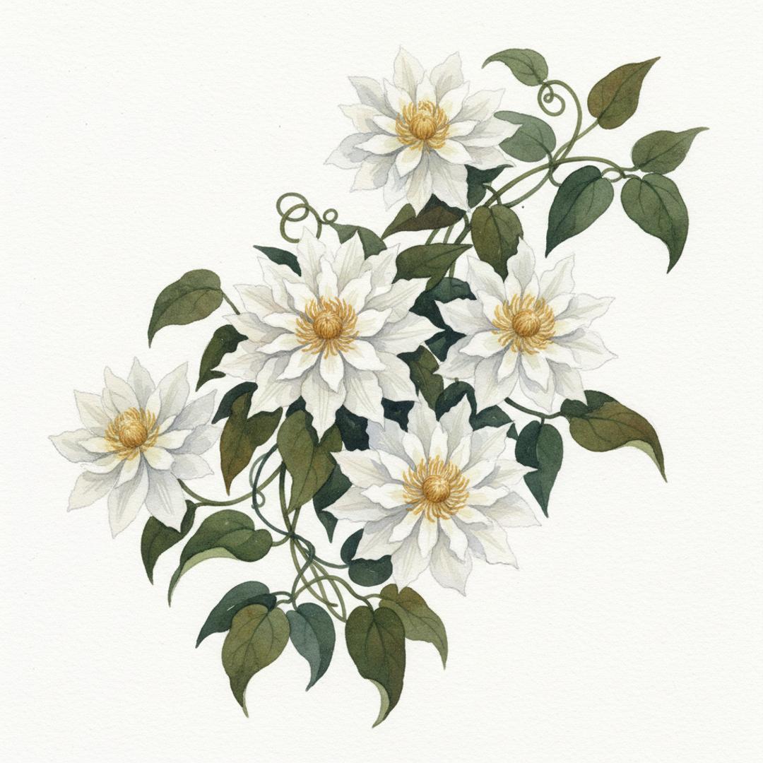 Clematis Duchess of Edinburgh Climbing Plants