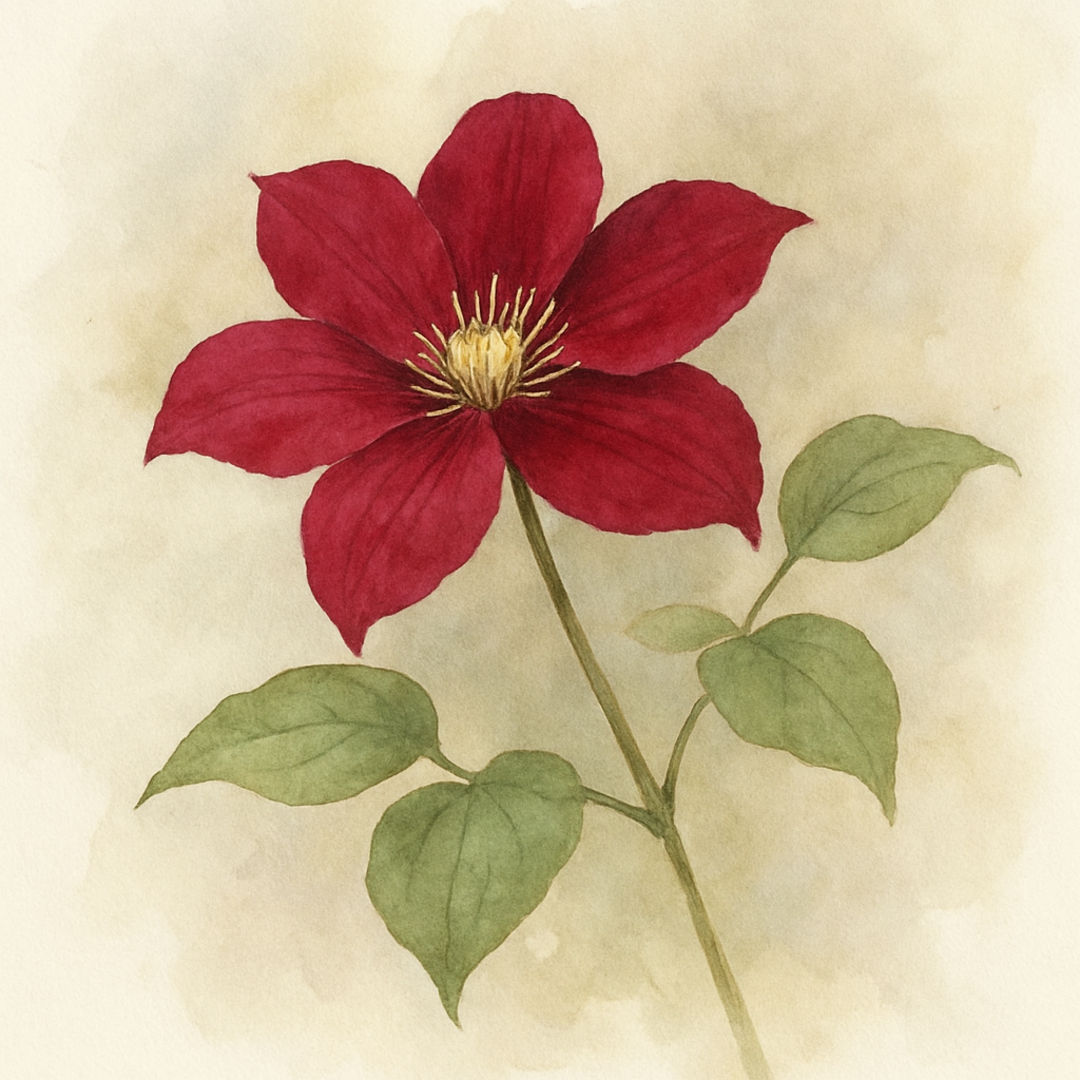 Clematis 'I Am Red Robin'