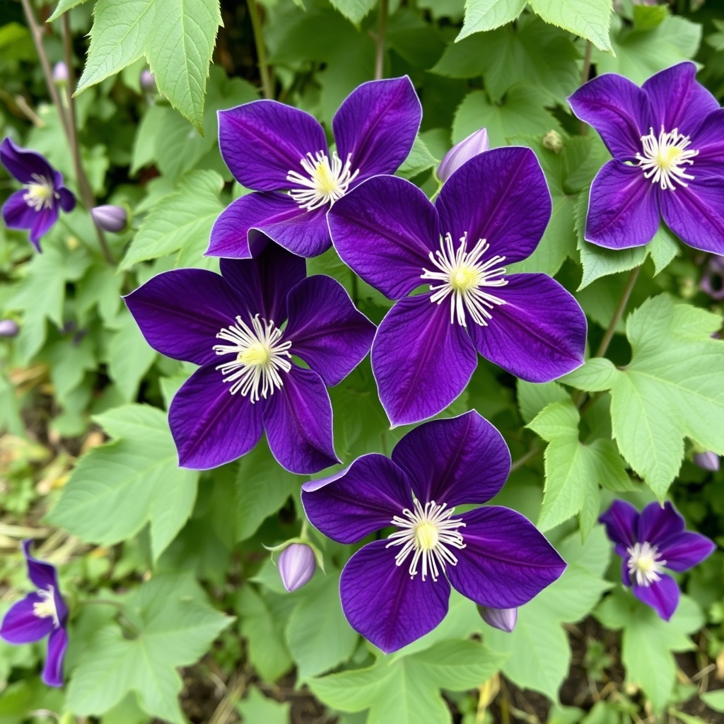 Clematis Jackmanii Stunning Purple Climbing Plant for Garden
