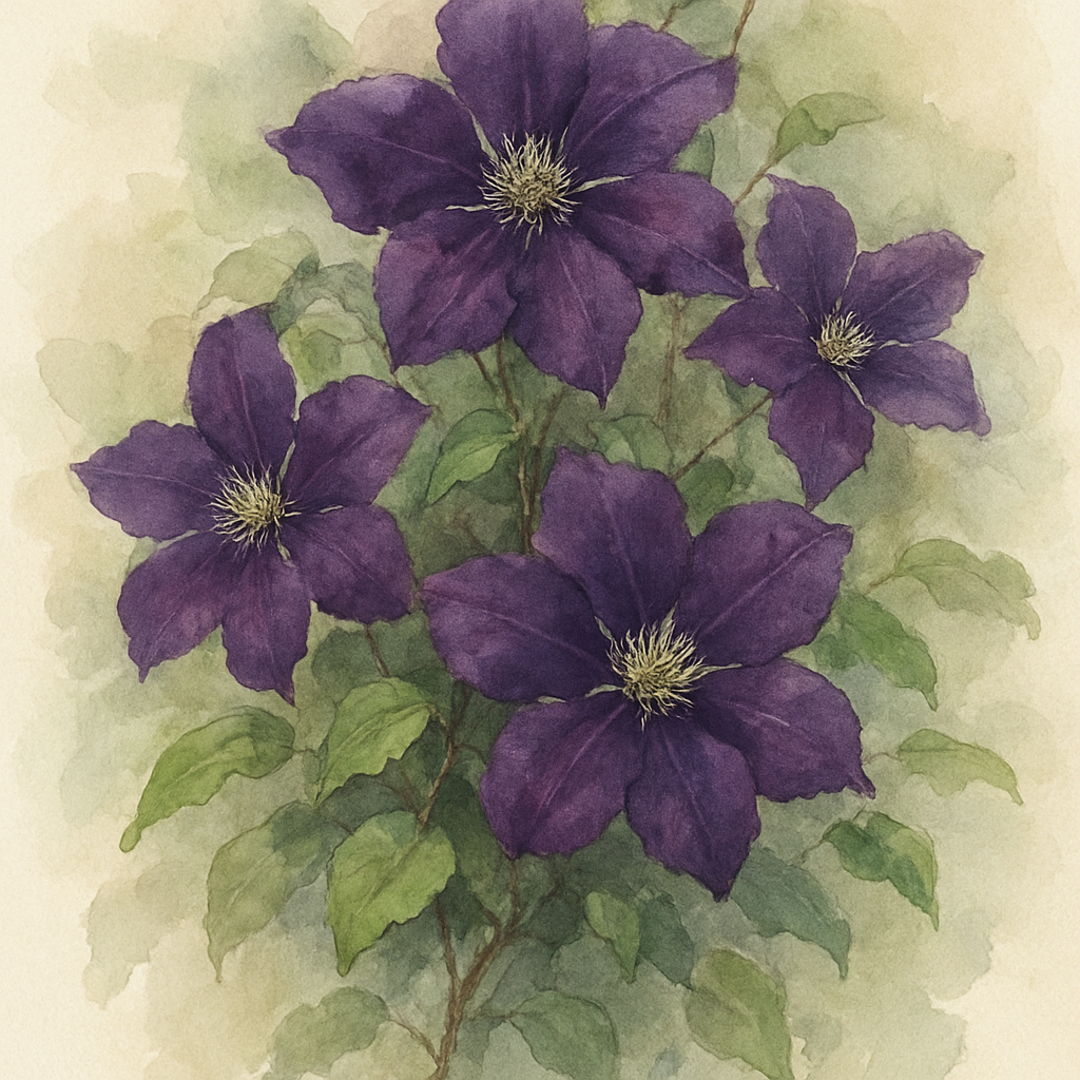 Clematis 'Jackmanii'