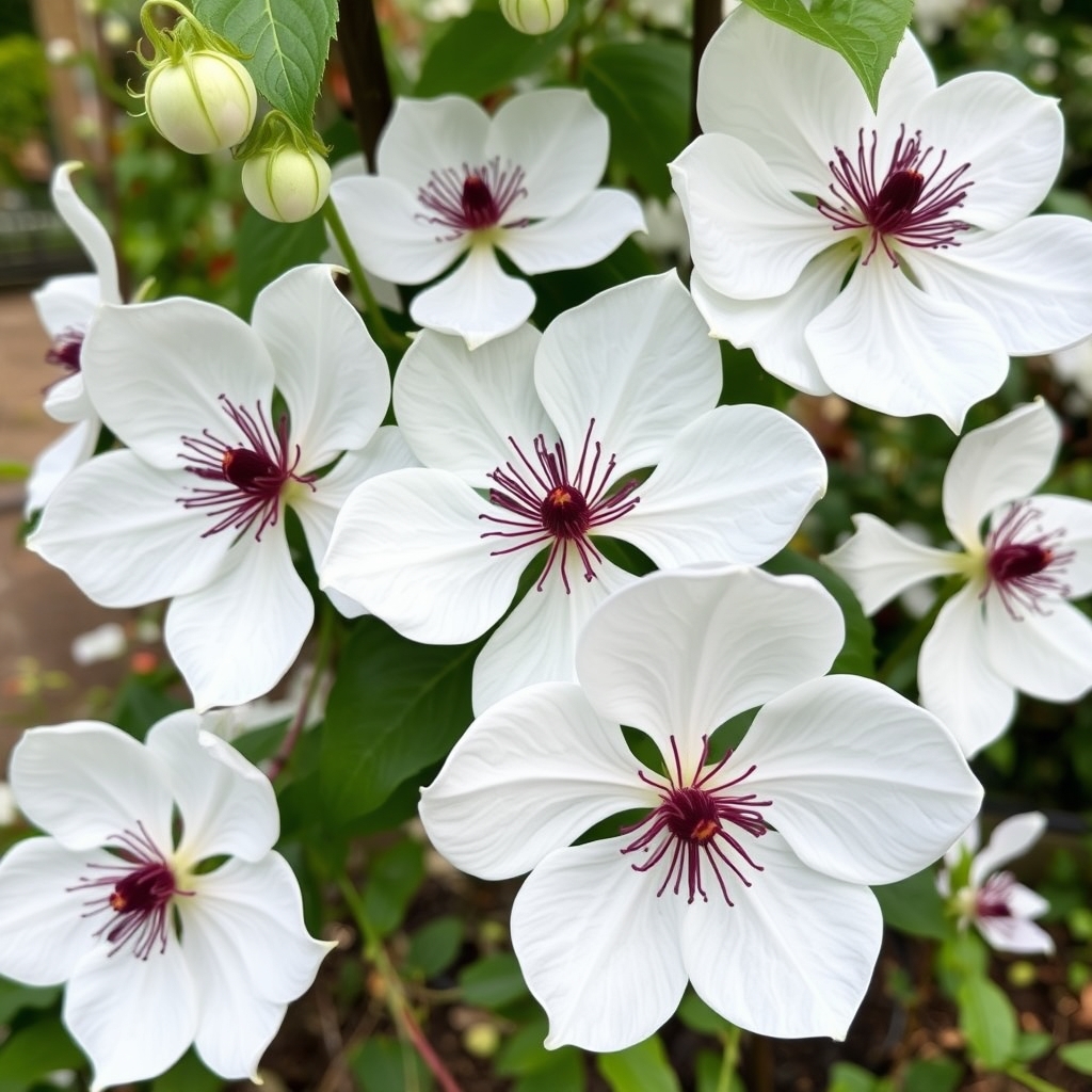 Clematis Miss Bateman
