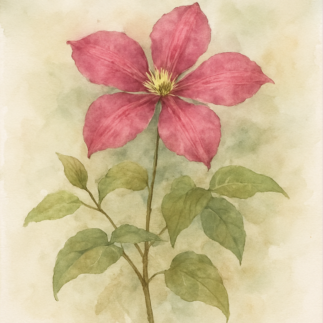 Clematis Montanan Tetrarose Rubens Plants